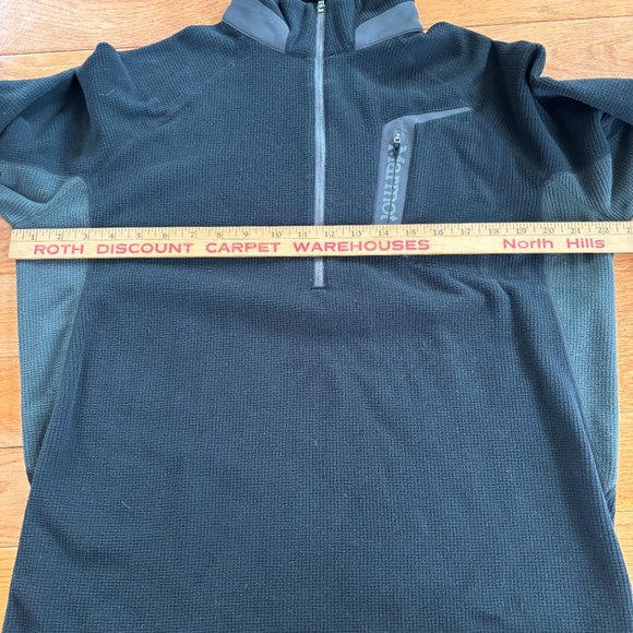 Marmot 1/4 Zip Fleece Pullover Sweater Shirt Mens M Jacket Waffle Alpinist - Picture 8 of 10